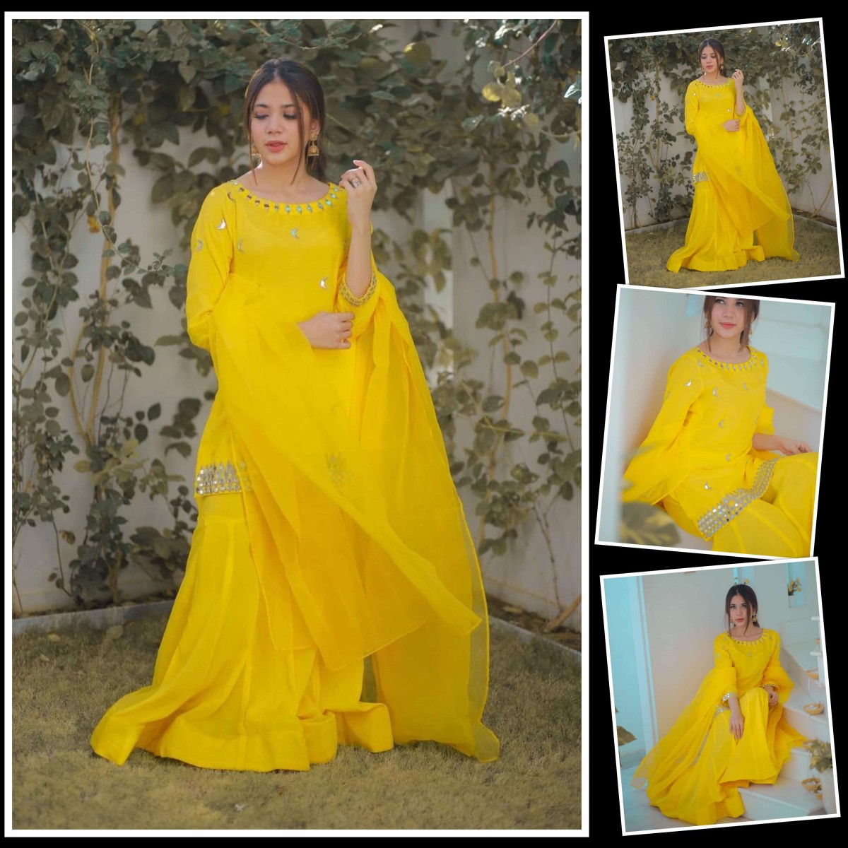 sharara for haldi ceremony